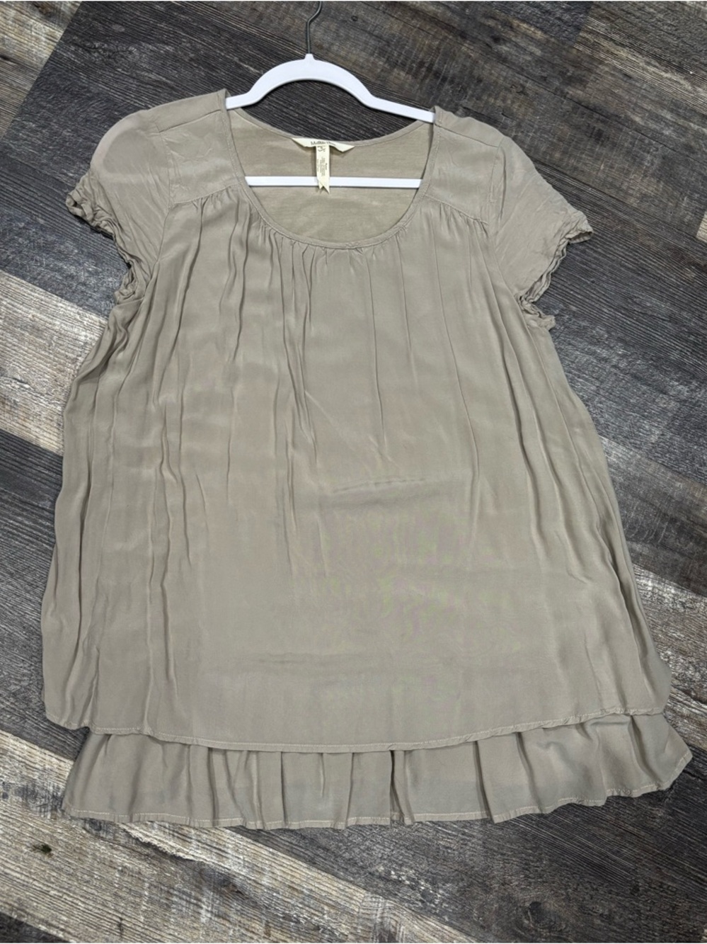 Matilda Jane Beige Taupe Blouse Top